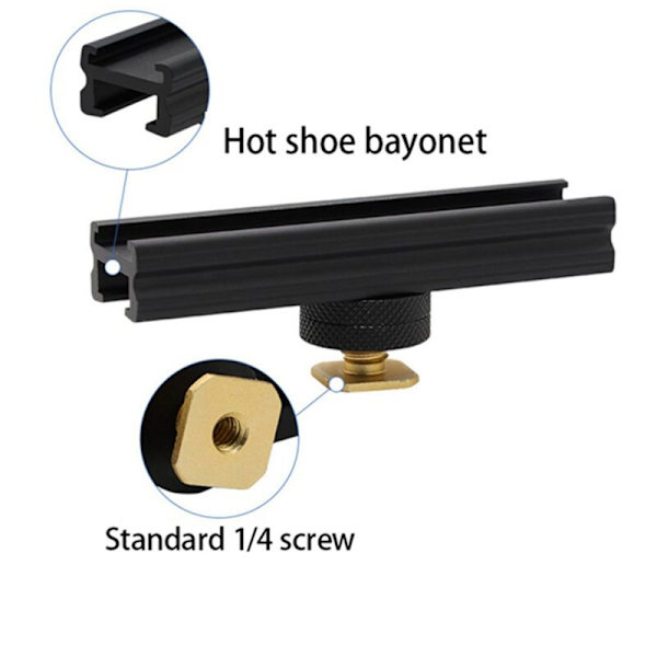Flash Base Reflektor Flash Guide Fotografering Fyll Lys Brakett Multi-Posisjon Live Broadcast Slide Brakett for Telefon,D