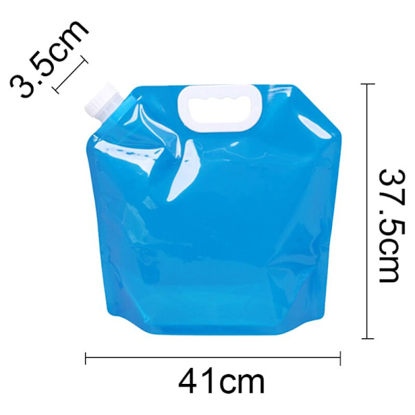 5L / 10L Kran Stor Kapacitet Utomhus Resa Camping Bergsklättring Bärbar Vikbar Vattenpåse - Utomhus Vikbar Vattenpåse, Camping Vikbar