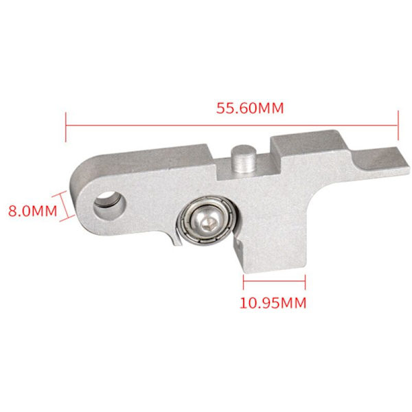 Metallisk Aerodynamisk Extruder Extrusionspressarm för Prusa I3 MK2 Ultimate X1 3D-skrivare 1.75mm Svart