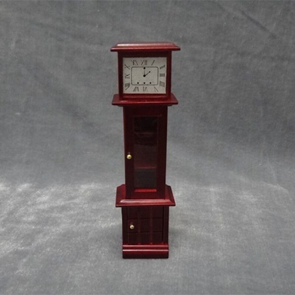 1/12 Mittakaavan Nukkekoti Miniatyyri Lattiakello Simulaatiokalusteet 1/12 Nukkekoti Sisustukseen
