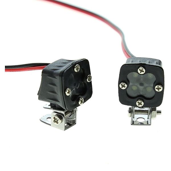 Fjernkontrollbil Hovedlys Projektor for 1/10 RC Crawler Axial TRX4 TRX6 SCX10 90046 Wraith RR10 Redcat