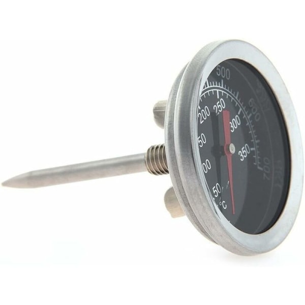 Ugnstermometer i rostfritt stål Grill Röktermometer 50 till 350°C, 100 till 700℉ (Typ A 350°C)