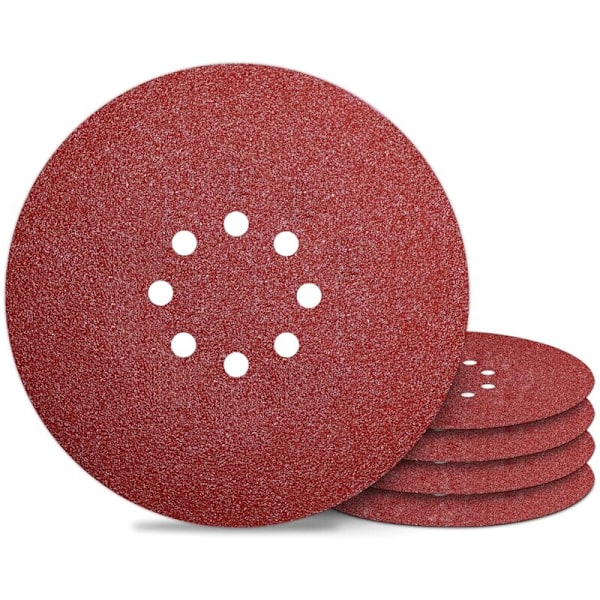 Slibeskive Slibeskive 225 mm 8 Huller Slibeskiver Korn 2000 til Vægsliber Sandpapir 50 STK-