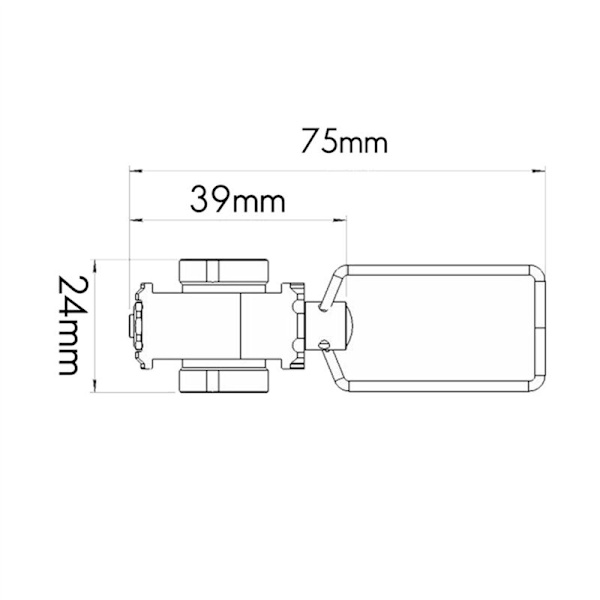 2X Saver Plus Gasskonverter Girskifte Påfyllings Flat Tank Ventil Konverteringsadapter, Gull