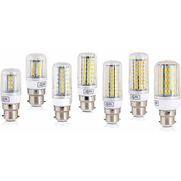 JiuRui LED-pærer LED Maislys B22 SMD5730 Energibesparende Pærer 7W 13W 15W 20W 25W 25W LED-lampe Bombillas Lampada Pære Belysning HIASDFLS