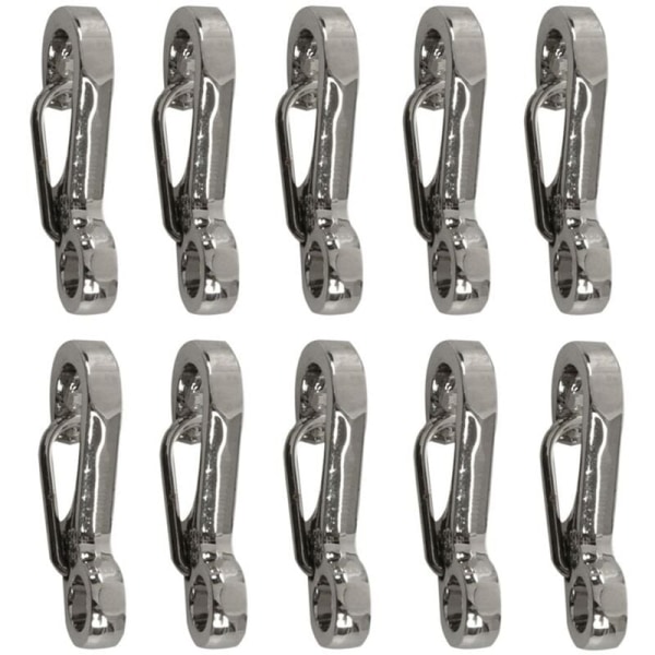 10 X EDC ALUMINIUMLEGERING MINI PARACORD KARBINHAKAR SNÄPPHAKAR BUSHCRAFT