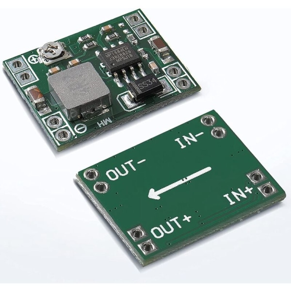 12 st MP1584 DC-DC Step-Down Power Supply Module 3A Justerbar Step-Down Converter för att ersätta LM2596 24V 12V 5V 3V