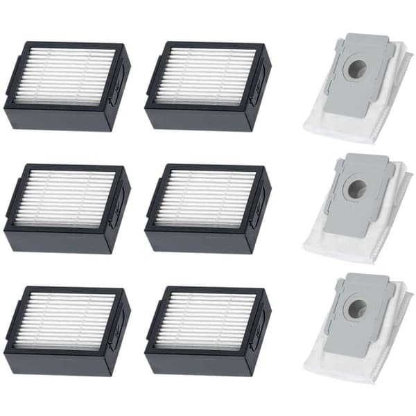 Auto Dustbin Replacement Parts og Høy Effektivitet Filter Kompatibel I7 + flere E5 E6 E7 Støvsuger