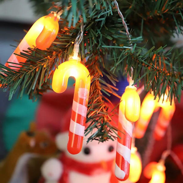 3 meter LED Lyslenke med Julemann Juletrærpynt LumiChristmass lyslenker for utendørs innendørs fest Bryllupsdekorasjoner og