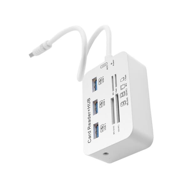 USB HUB 3.0 USB Splitter 3 porter Multi USB Expander Flere Utvidelse 3 0 Hub SD-kortleser USB3.0 Expander for PC