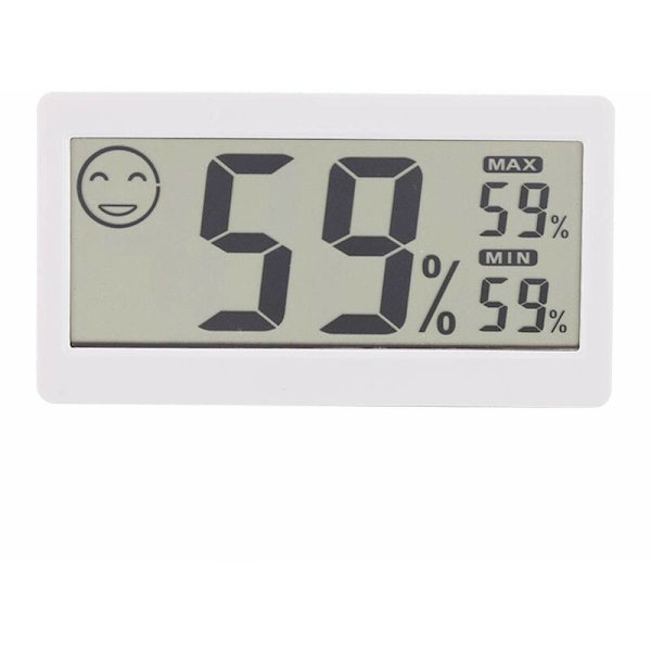 Digitalt hygrometer, indendørs termometer, fugtighedsmåler til hjemmet, 2-i-1-monitor til drivhus, kontor, hotel