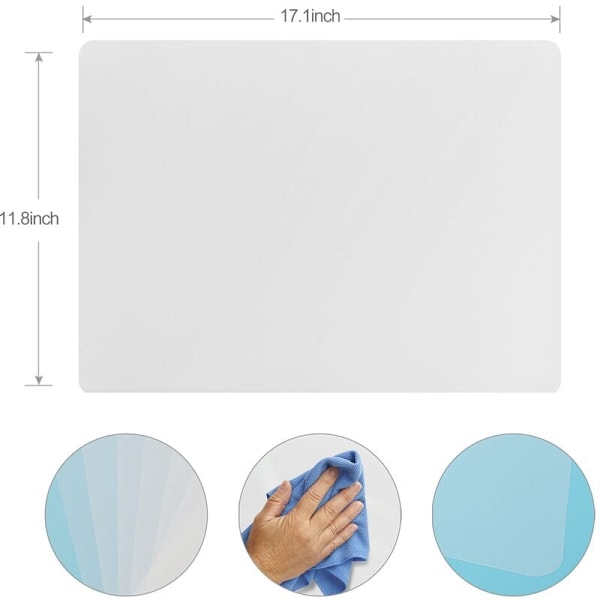 Transparent Underlägg Tvätthållbart Underlägg för Kök Matbord Halkskyddande Värmebeständigt (8 stycken)