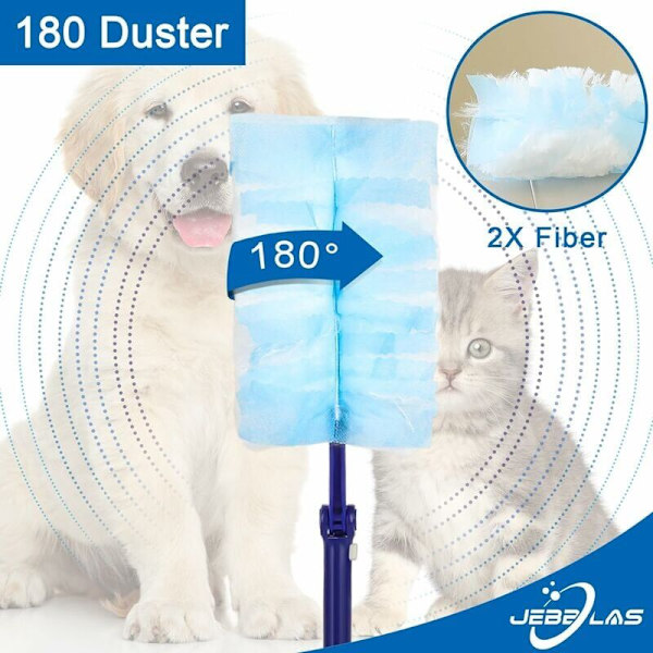 20-pack engångsdammrefill för kraftig elektrostatisk dammvippa, designad för att passa Swiffer-dammvippor. Dammrefill.