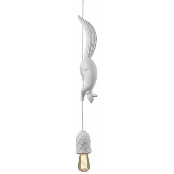 Nordic Squirrel Resin Moderne LED-pendellampe hængende lys til soveværelse børneværelse børneværelse indretning