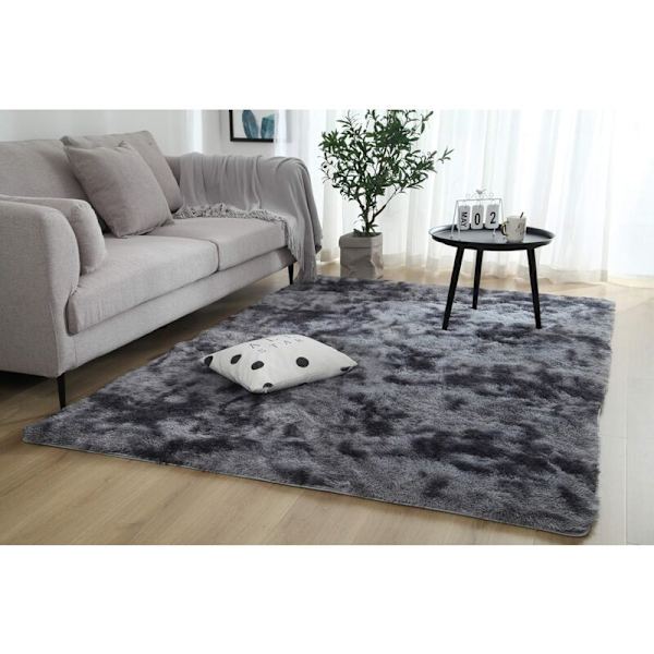 Mjuk Modern Shaggy Matta 4x6.6 för Sovrum Vardagsrum Sovsal Barnrum Hem Dekorativ, Halksäker Plysch Fluffig Päls Area Mattor Bekväm Barnkammare A