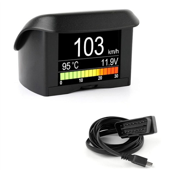 Bil Digital Hastighetsmätare A202 OBD2 Datorinstrument Display Head Up Display Trip