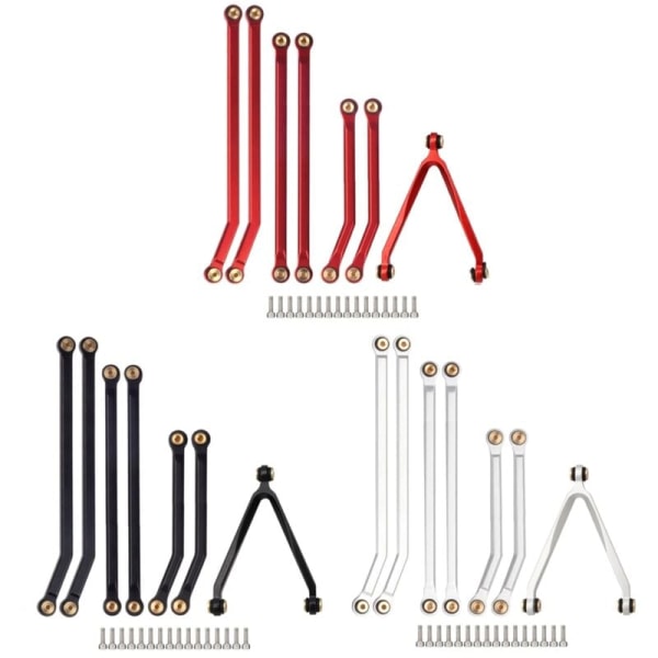 CNC High Clearance Chassis Link Rod Set til 1/24 Fjernbetjening Bil på Axial SCX24 AXI00005 Opgraderingsdele, 3