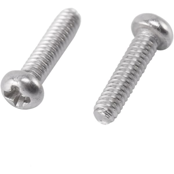 M2 x 8mm Bolt og Phillips Pan Skrue i 304 Rustfrit Stål 60stk
