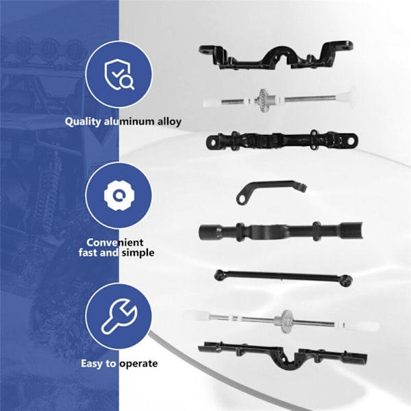 190 mm akselavstand usammensatt rammechassis for C14 C24 C24-1 C54 CB05 Land Cruiser LC80 1/16 fjernkontrollbil oppgraderingsdeler