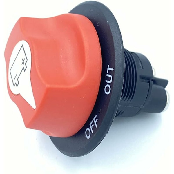 Båtbatteri Isolator Switch, Batteri Afbryder Switch, Max Power Cut/Off Switch DC 50V 50A CONT 75A INT til Bil (50A)