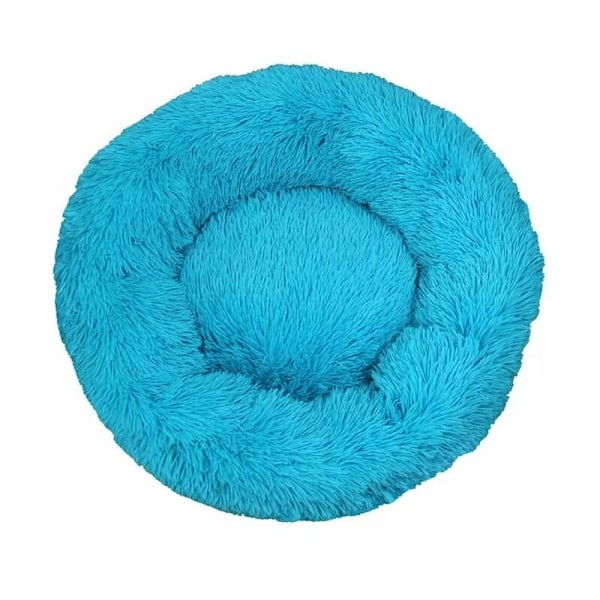 Katteseng, Fluffy pude, blød vaskbar til katte hunde (blå, 60 cm), Sunny