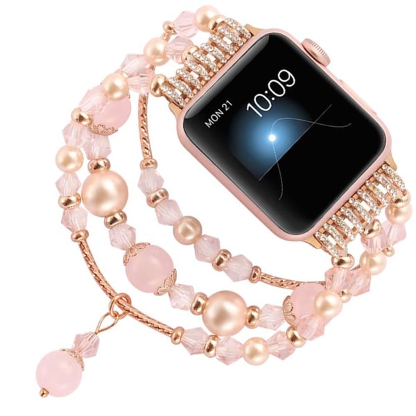 Yhteensopiva Applen watch rannekkeen 38/40/41mm rannekorun kanssa pink