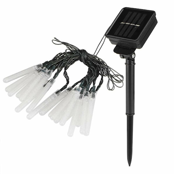 Solcellsdrivna utomhus-ljusslingor, romantiska och varma solcells-ljusslingor med konstant ljus och blinkande effekt för trädgård, bröllop, fest och hem (blå)