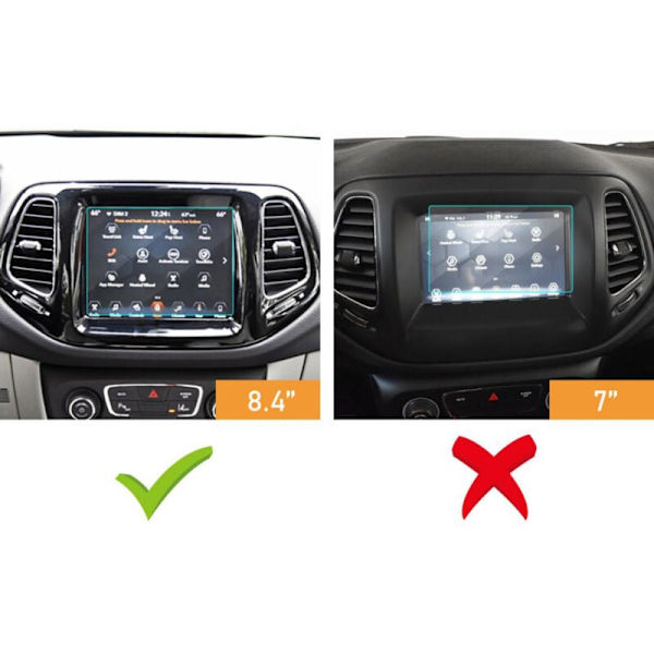 8,4 tuuman Wrangler JL 2018-2021 navigaattorinäytön suojakalvo Auto Autonavigaattorin näytönsuojakalvo 82215337