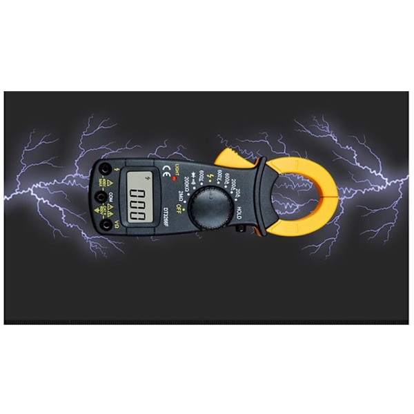 Digitalt Amperemeter Klem Multimeter NCV Voltmeter Klemmer Amperemeter 600A AC/DC Ohm Spændingstester