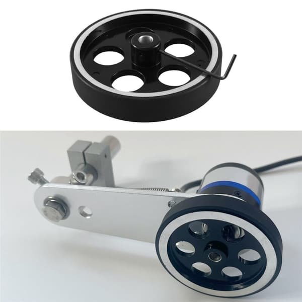 300MmX8MmX18Mm Industriel Aluminium Gummi Måle Encoder Meter Hjul til Industriel Encoder Encoder