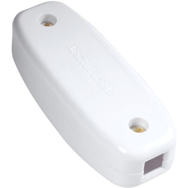 Kompakt hvit plast integrert ledningsswitch, lampeswitch,