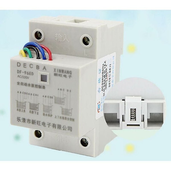 Df-96ed Automatisk vattennivåregulator 10A 220V Tankvätskenivådetekteringssensor Cisternpumpbrytare med 3 sonder
