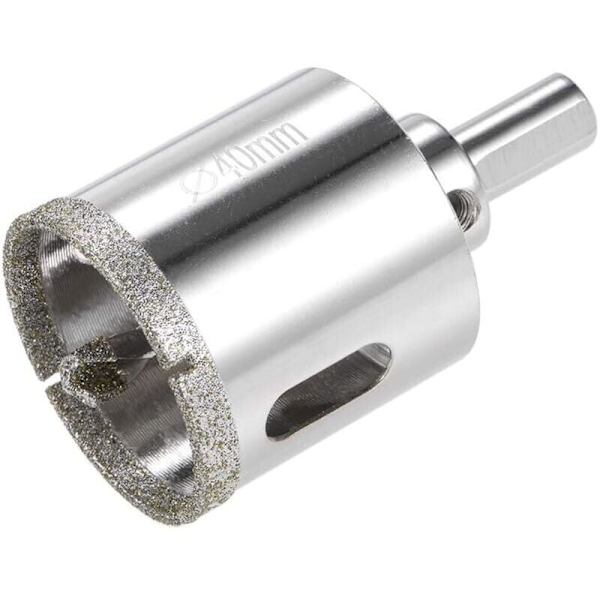 Diamanthålssågsborr med centreringsborr för glas, keramik, porslin, kakel 40 mm