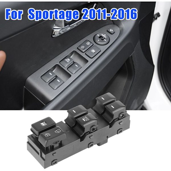 För R 2011-2016 Power Master Window Regulator Control Switch Vänster Förarsida 93570-3W600 (AUTO DOWN)