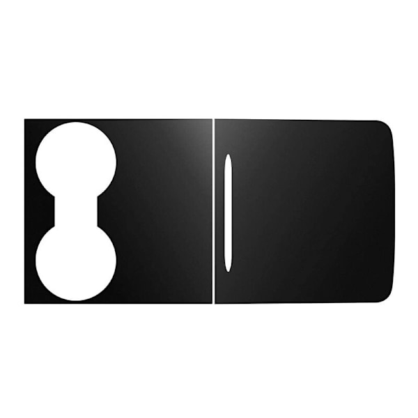 PVC Center Console Wrap Cover, Armrest Panel Protector Sticker til Model 3 Y 2021, Mat Sort