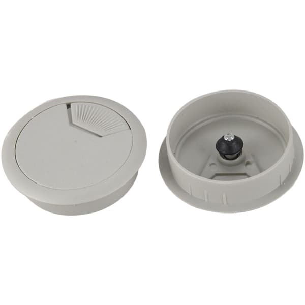 4 stk. 53 mm borehulsplast skrivebordscomputer kabelgennemføring