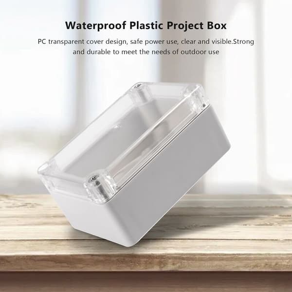 Transparent Cover Plastic Electronic Project Junction Box 100 x 68 x 50mm
