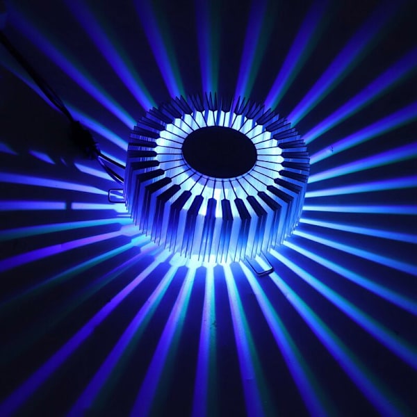 Solsikke Aluminium Vægslampe 3W RGB LED Aluminium Vægslampe med Fjernbetjening til Soveværelse Sengenatbord Stue 85277V