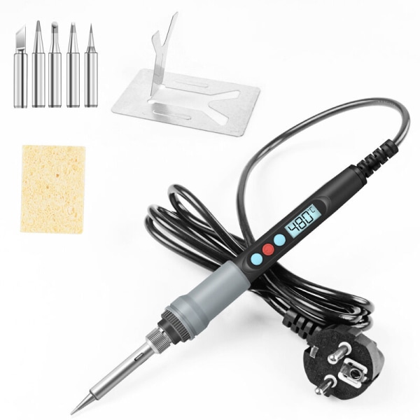 90W Digital Display Electric Soldering Iron, Constant Temperature Adjustment, LCD Digital Display Soldering Iron, with Switch and Standby Soldering