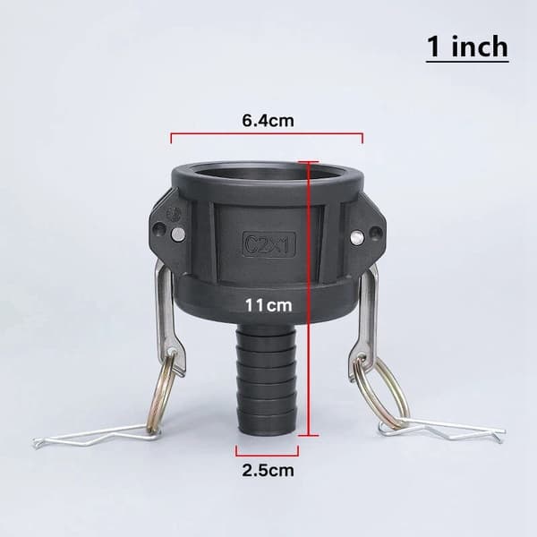 Fortykke IBC Tankventil Fittings Plast Rørforbindelse-A