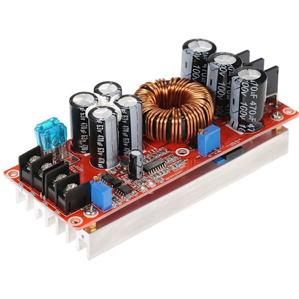 1200W 20A DC Konverter Boost Bil Step-Up Strømmodul Justerbar Spenningskonverter 8-60V til 12-83V