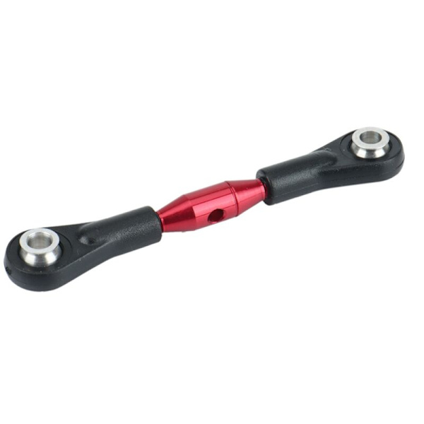 6 st metallstyrning länkarmsände för TT-01 TT01 1/10 RC bil uppgraderingstillbehör, röd