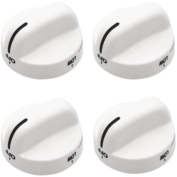 4X WP8273104 Reglageknapp Ersättning Kompatibel med Spis/Spis 8273104 PS393679 8273112 WP8273104VP 8273284