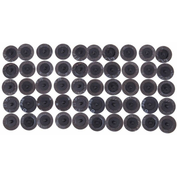 50 KPL 2 Tuumaa / 50 Mm 80 Grit Rullalukko Hiomapaperilevyt Hiomatyynyt