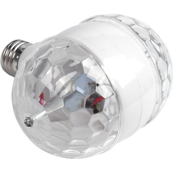 Krystall LED RGB E27 6W Dobbelfarget Magisk Scenelys for Fest (E27)