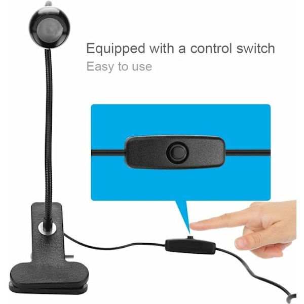 3W UV-lys til mobilreparation USB-drevet lim Ultraviolet LED Violet lys med klemme og switch til telefonreparation