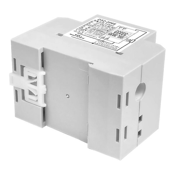 Strömkonsumtionsindikator D52-2066 elmätare fas hushåll smart watttimmarmätare skena typ 220V spänning ström effekt frekvens facto