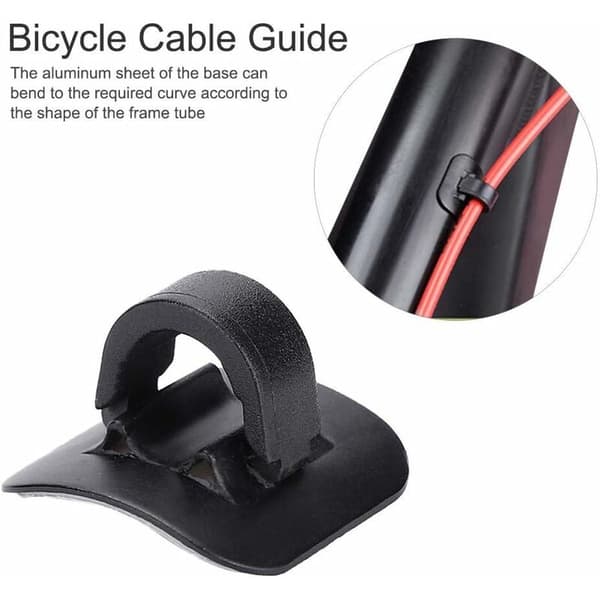 Keenso 4 st Bromsledningsguide, Cykelbromsledningsrör Guide Guide Shifter Adapter Cykelram C Spänne