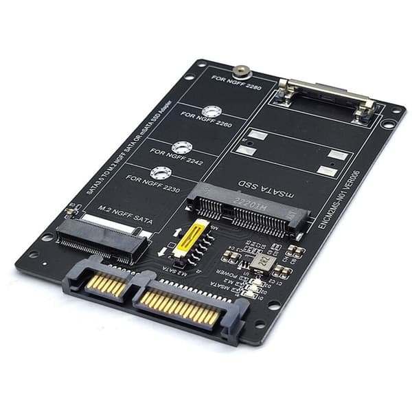 NGFF+MSATA til SATA3.0 M2 KEY BM SSD til 6G Interface Konverterkort Adapterkort