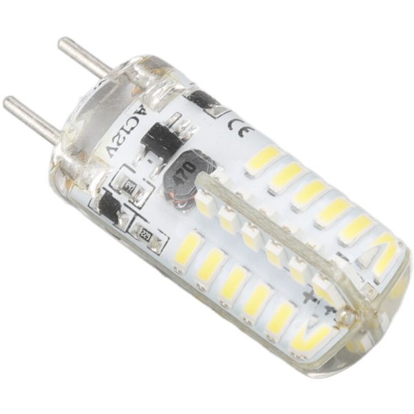 GY6.35 Pære Øjenbeskyttelse Energibesparende 6000K 3W 48 LED Pærer Til Lysekroner Bordlamper 12V 2 stk